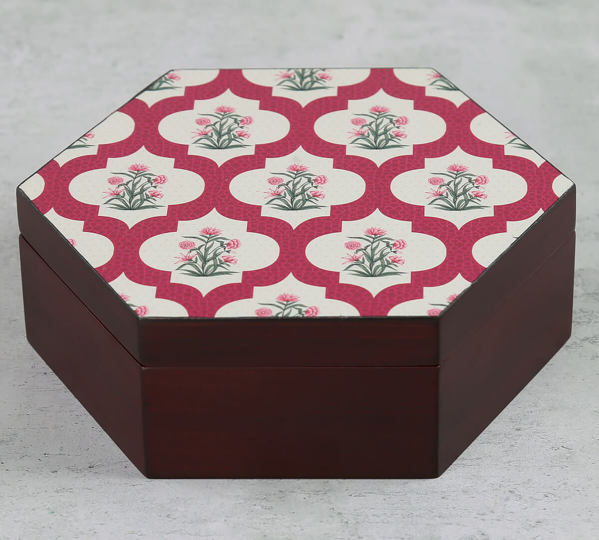 India Circus by Krsnaa Mehta Poppy Flower Scarlet Storage Box