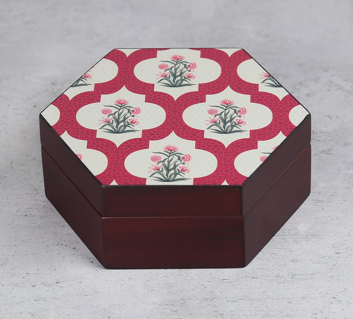 India Circus by Krsnaa Mehta Poppy Flower Scarlet Storage Box