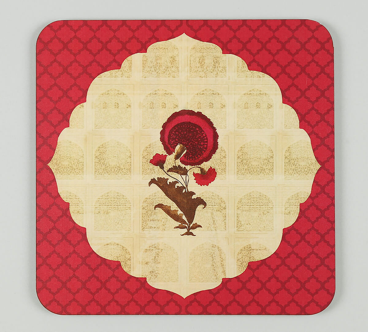 India Circus by Krsnaa Mehta Poppy Surprise Trivet Set of 2