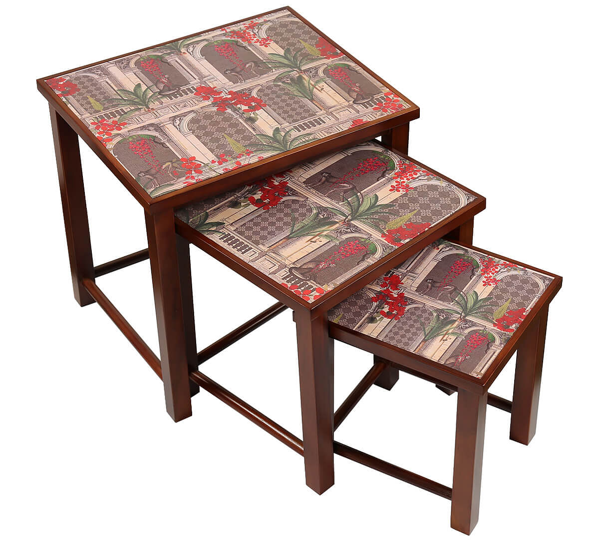 India Circus by Krsnaa Mehta Pretty Monkey Mischief Nesting Table