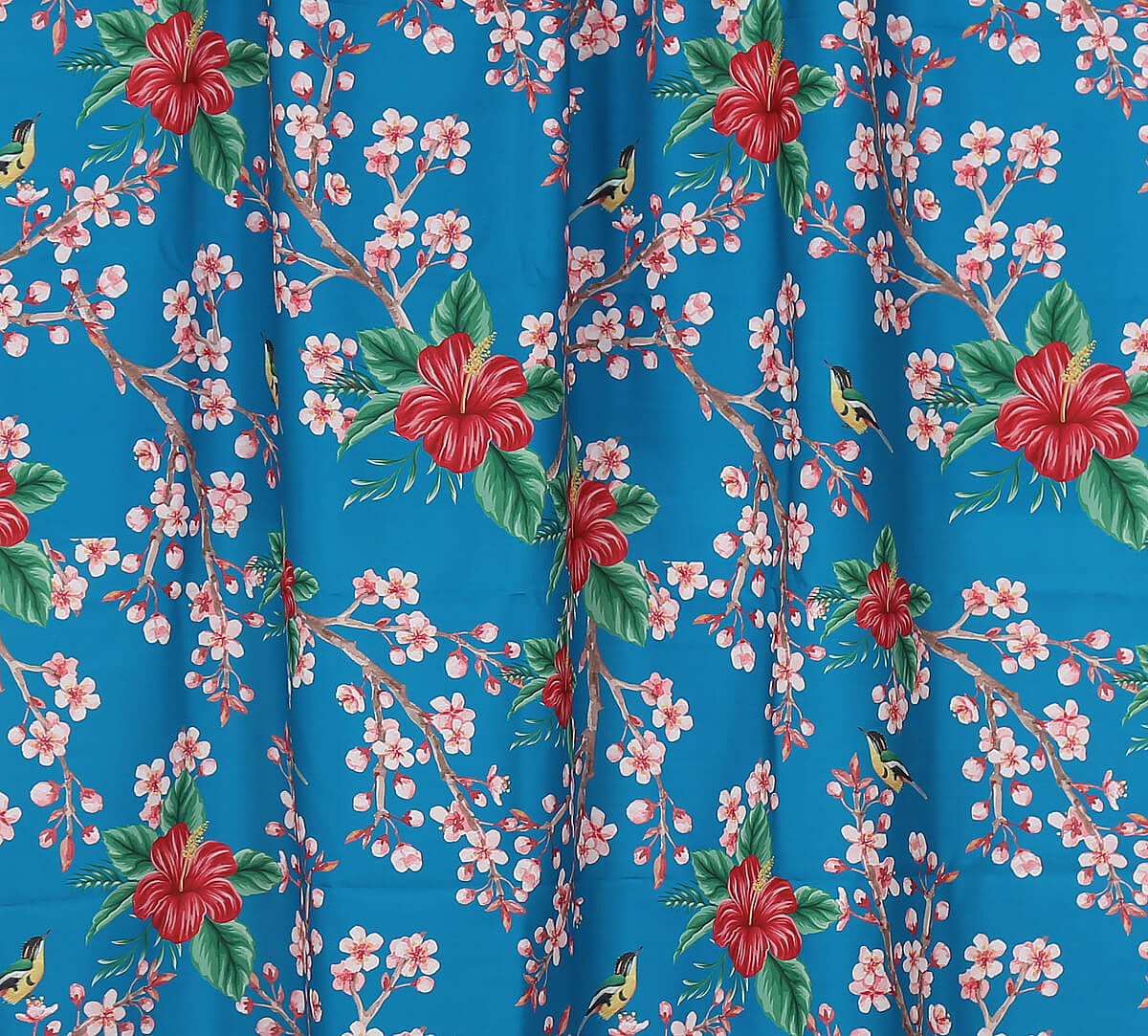 India Circus by Krsnaa Mehta Purssian Perching Floral Paradise Fabric