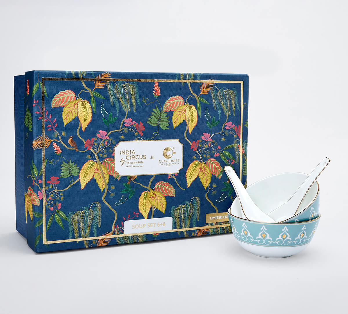 India Circus by Krsnaa Mehta Regal Romance Soup Bowl Set