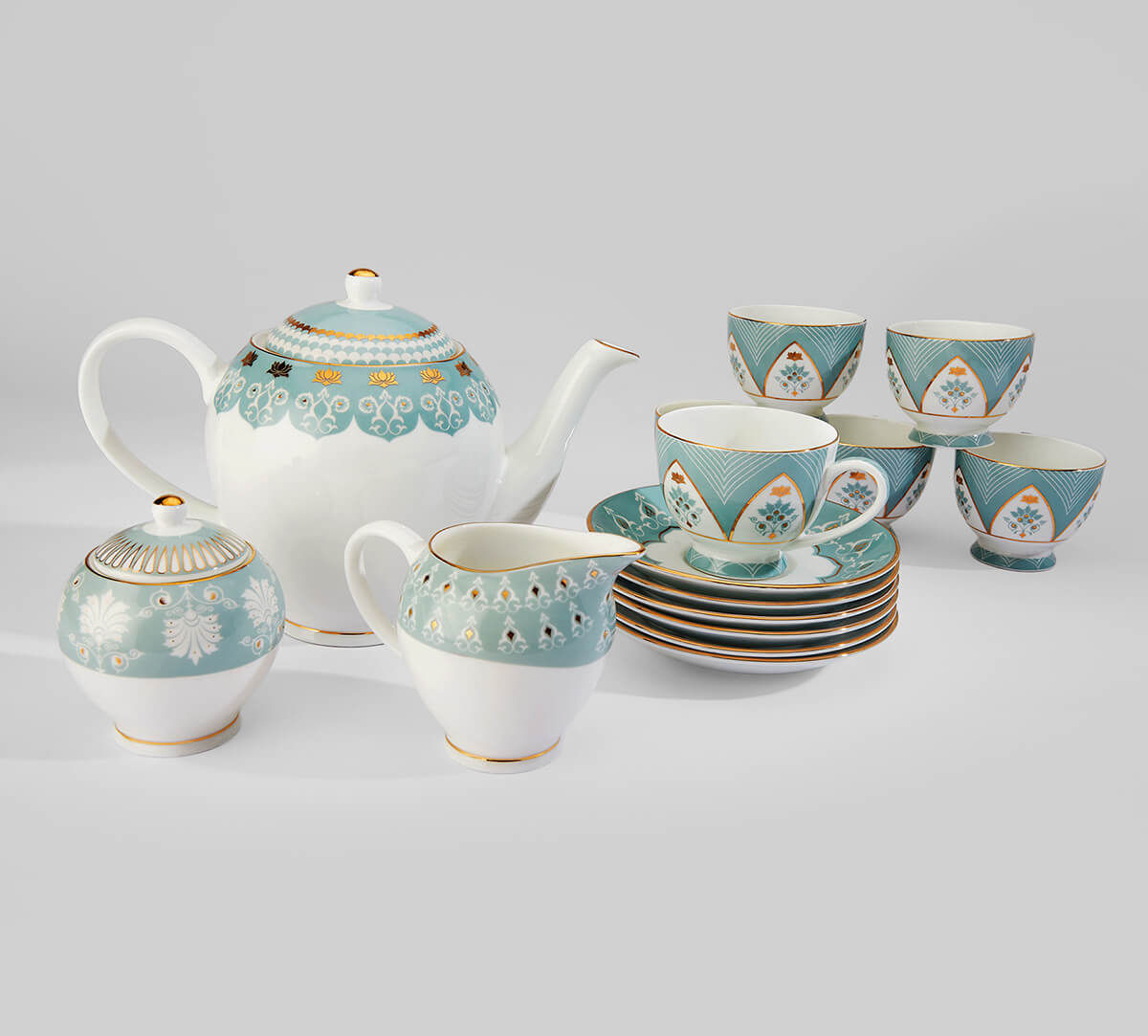 India Circus by Krsnaa Mehta Regal Romance Tea Set