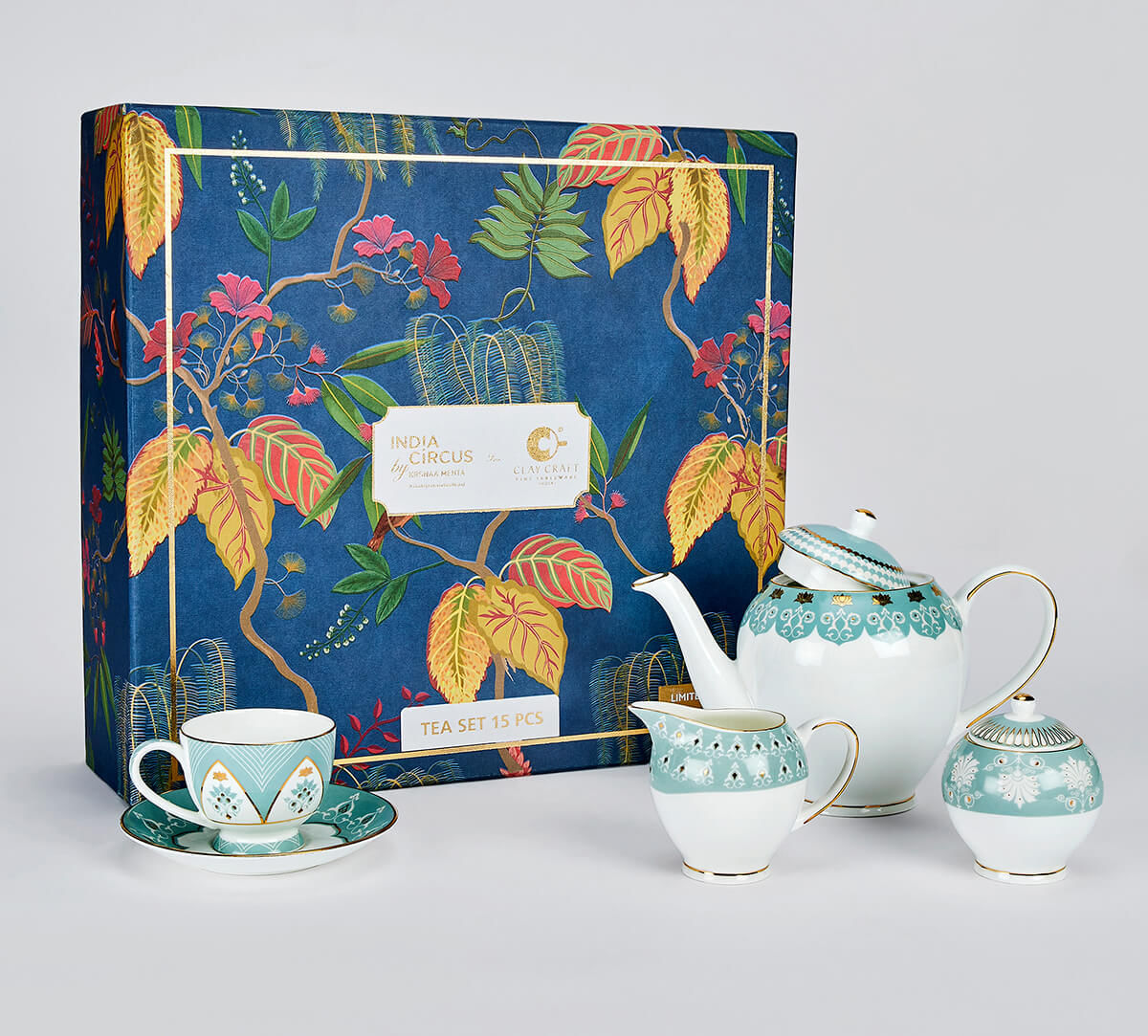 India Circus by Krsnaa Mehta Regal Romance Tea Set