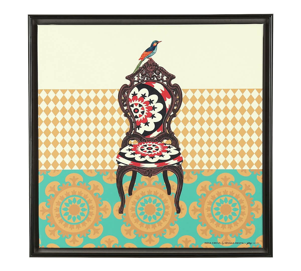 India Circus by Krsnaa Mehta Rocker Sling Floating Framed Canvas Wall Art