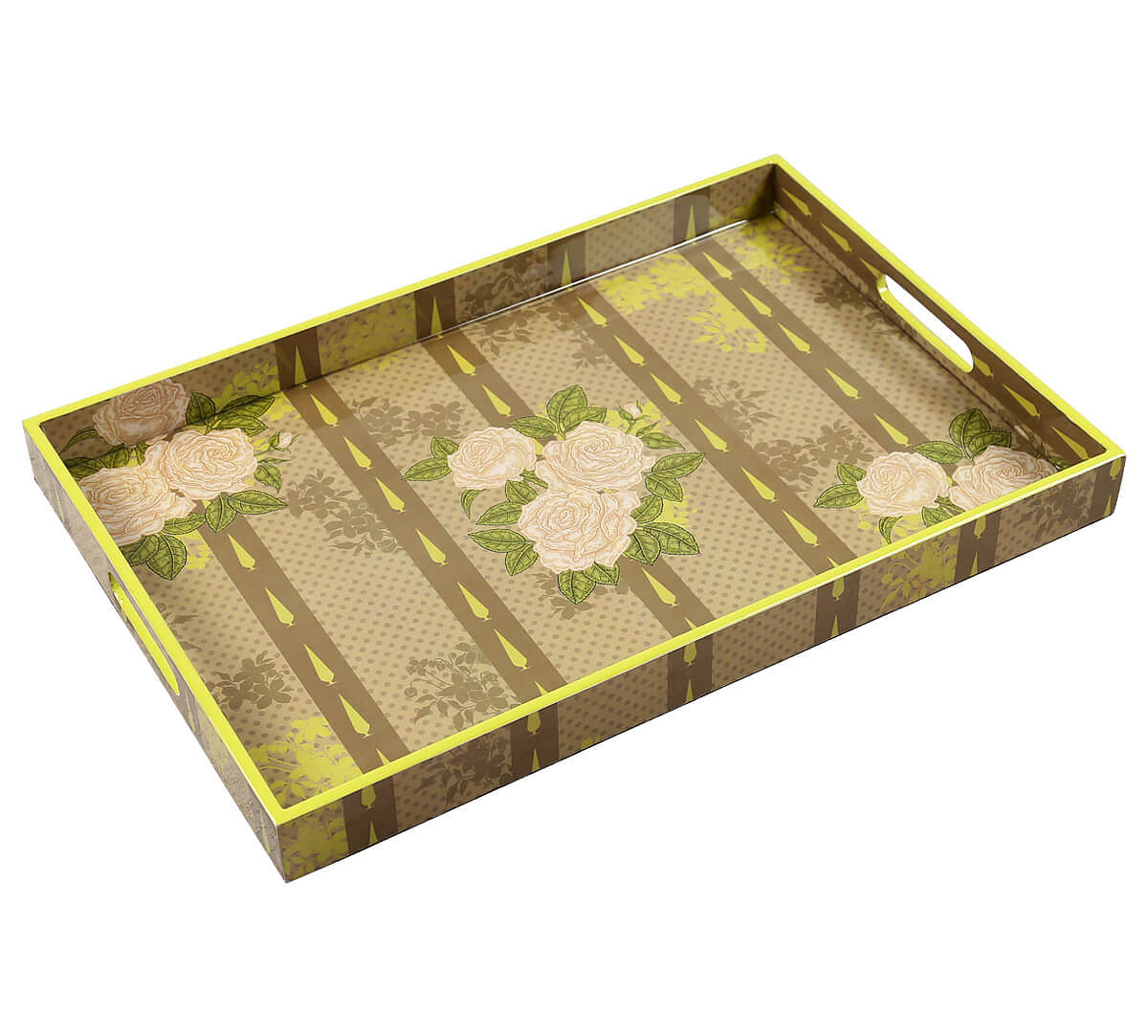 India Circus by Krsnaa Mehta Rose Alba's Tenor Rectangle Serving Tray