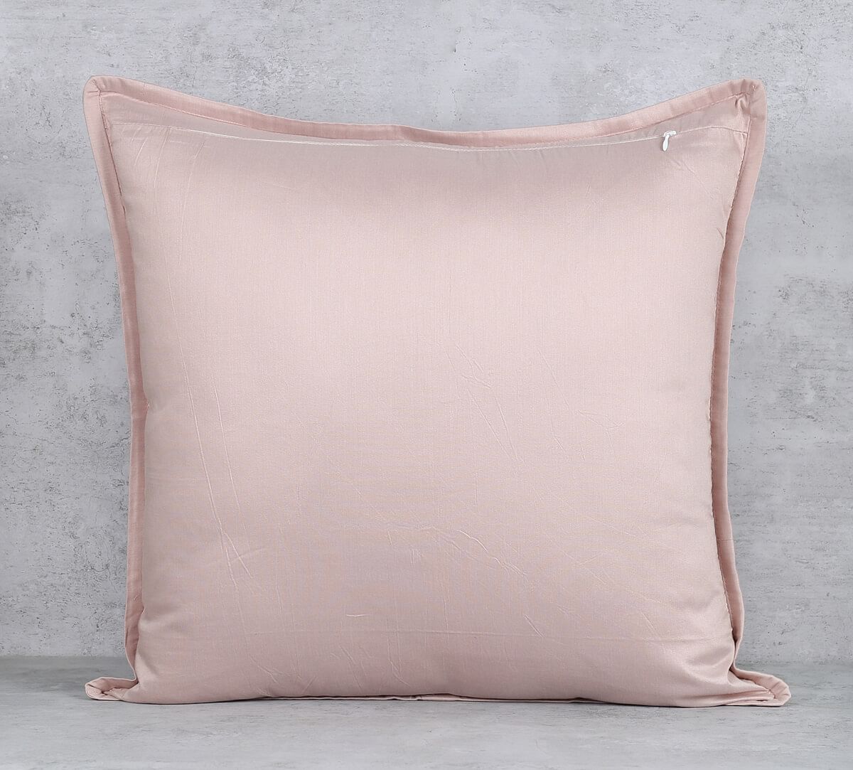 India Circus by Krsnaa Mehta Rose Quartz Flange Khadi Cushion Cover