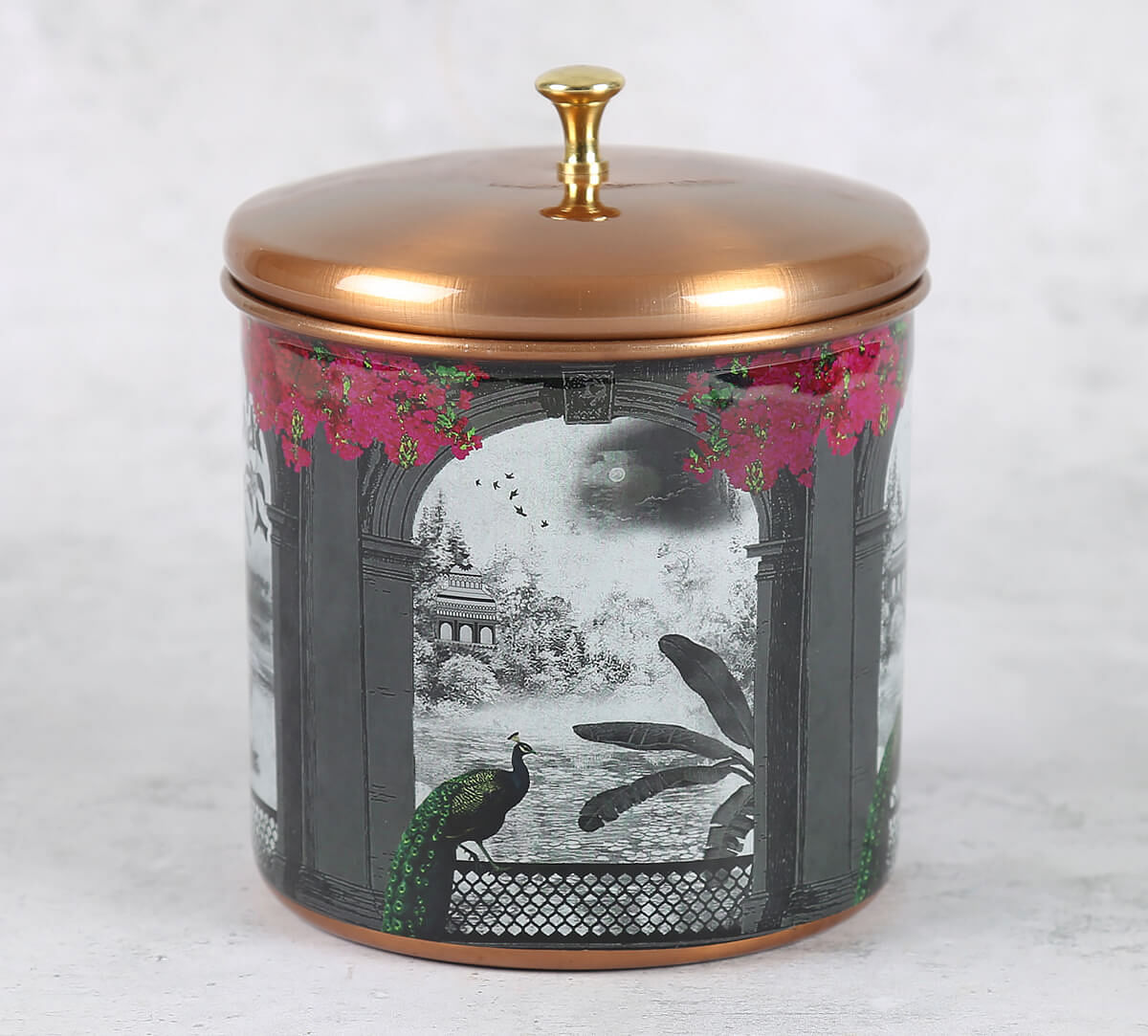 India Circus by Krsnaa Mehta Royal Hues Steel Cookie Jar