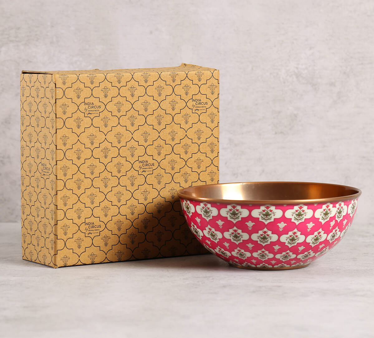 India Circus by Krsnaa Mehta Ruby Lattice Treasures Bowl