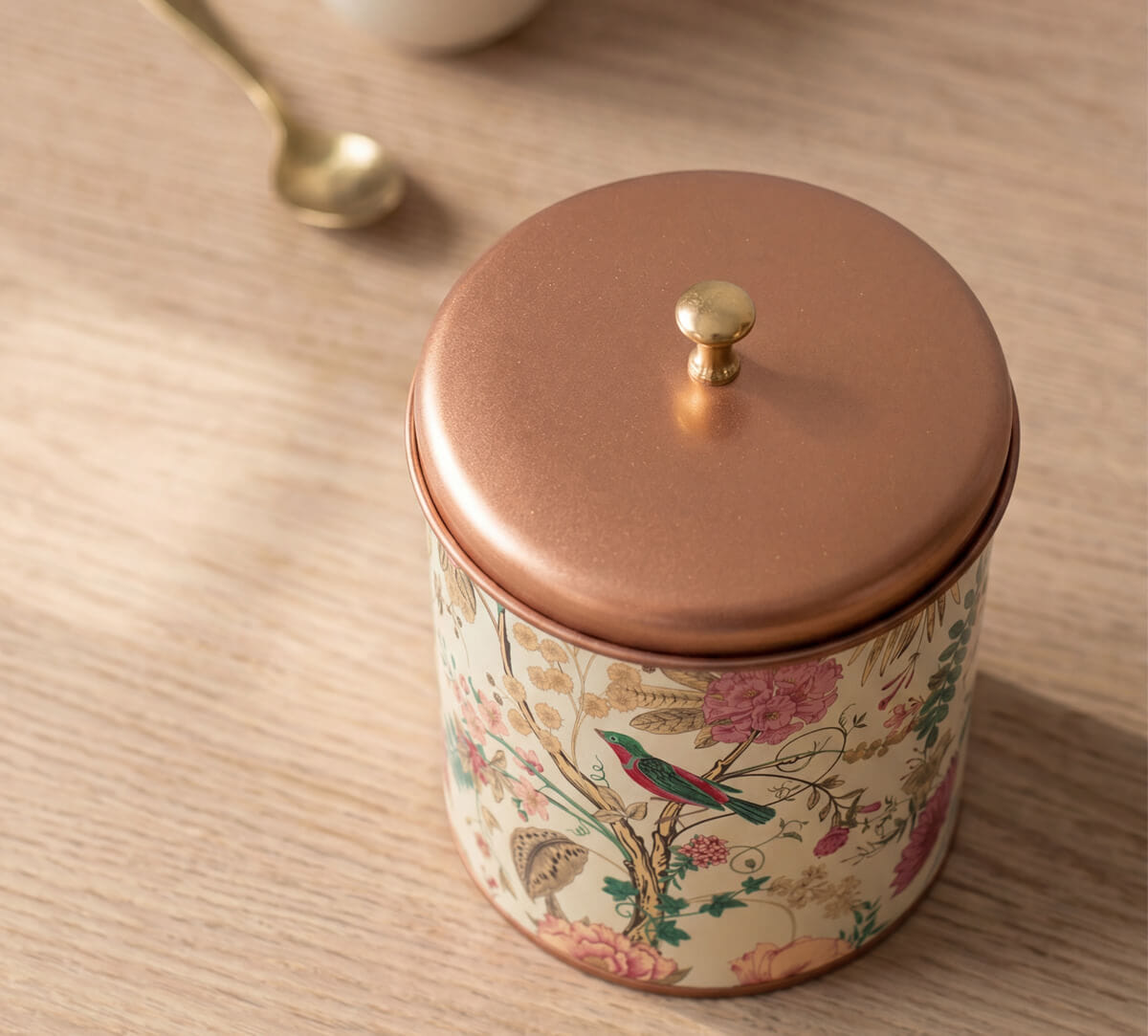 Rustic Realm Steel Cookie Jar