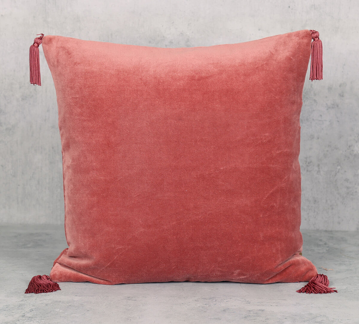 India Circus by Krsnaa Mehta Salmon Luxurious Drape Cushion Cover