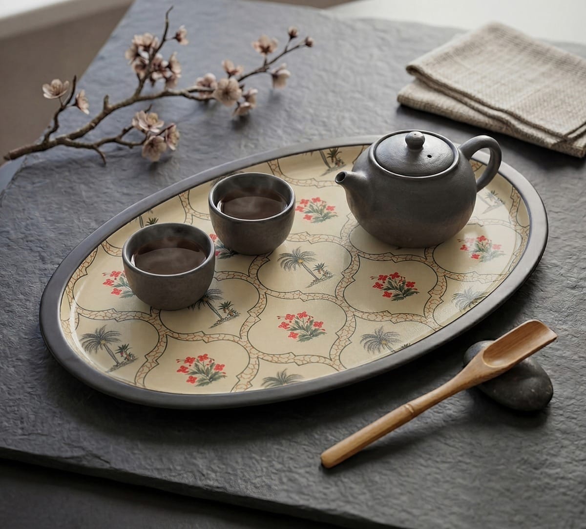 Tropic Tryst Oval Tray