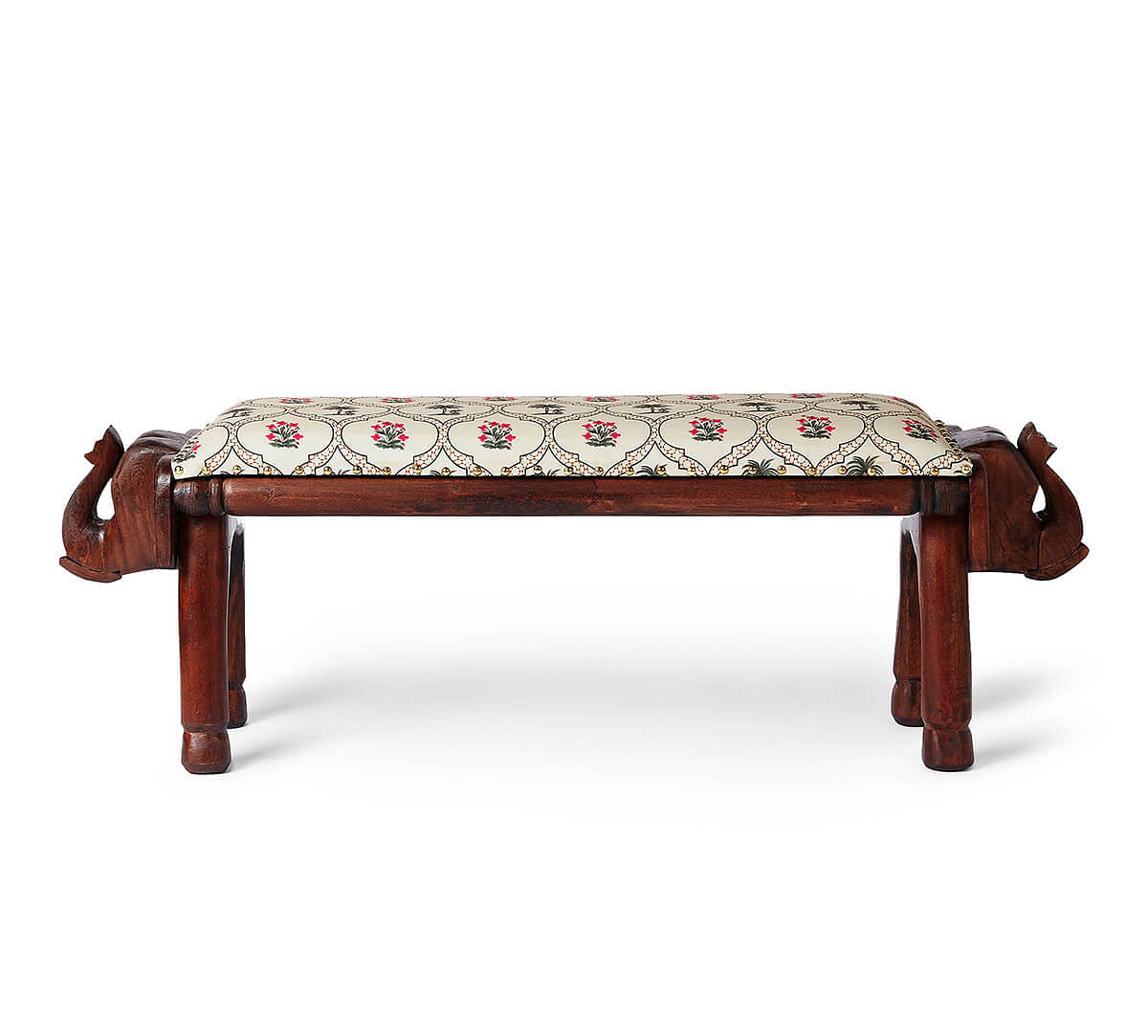 India Circus by Krsnaa Mehta Tropic Tryst Wooden Elephant Bench