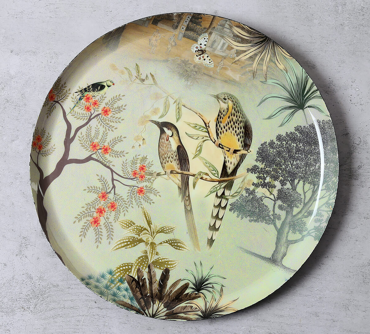 India Circus by Krsnaa Mehta Tropical Aves Wall Decor Plates Set of 5