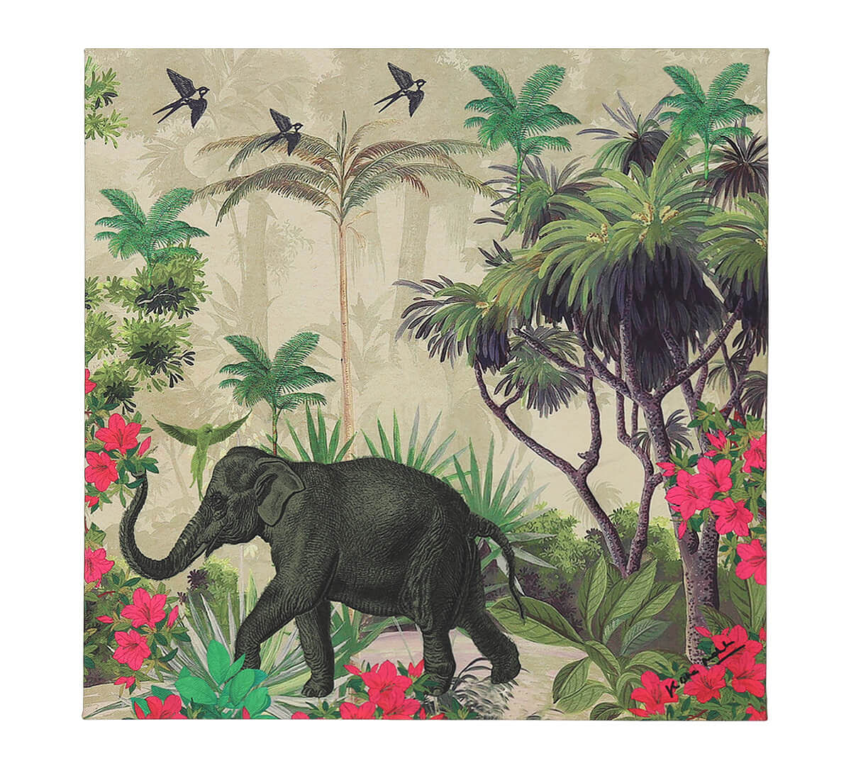 India Circus by Krsnaa Mehta Tropical Bliss Land Canvas Wall Art