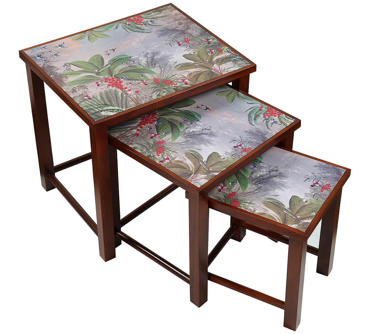 India Circus by Krsnaa Mehta Tropical View Nesting Table