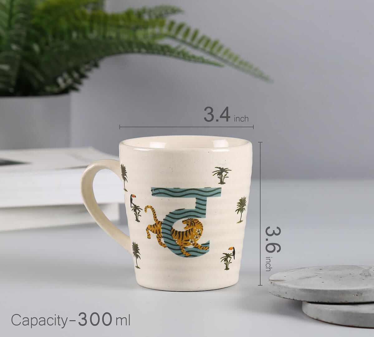 India Circus by Krsnaa Mehta Tundra Tiger Coffee Mug