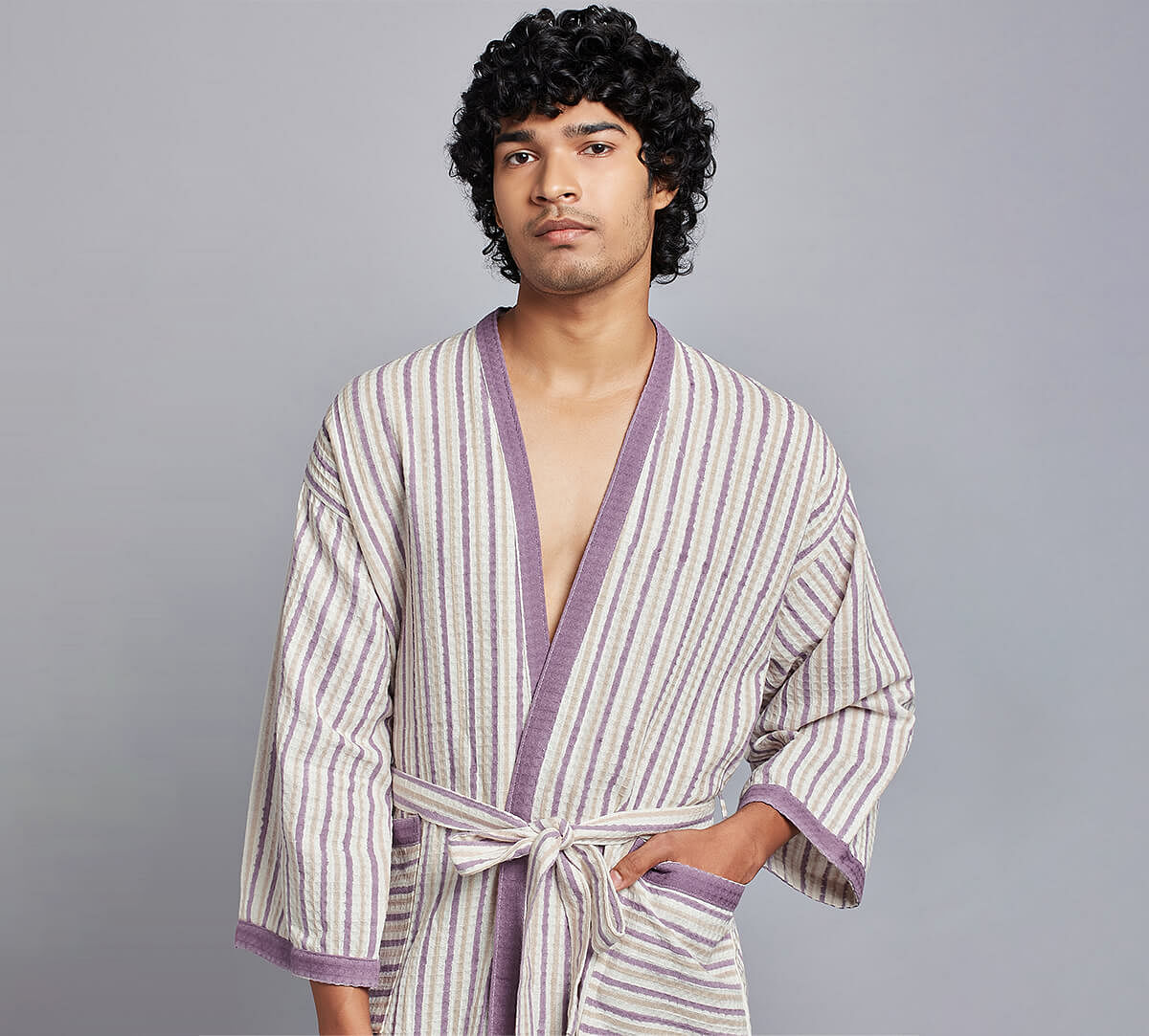 India Circus by Krsnaa Mehta Velvet Vista Bathrobe