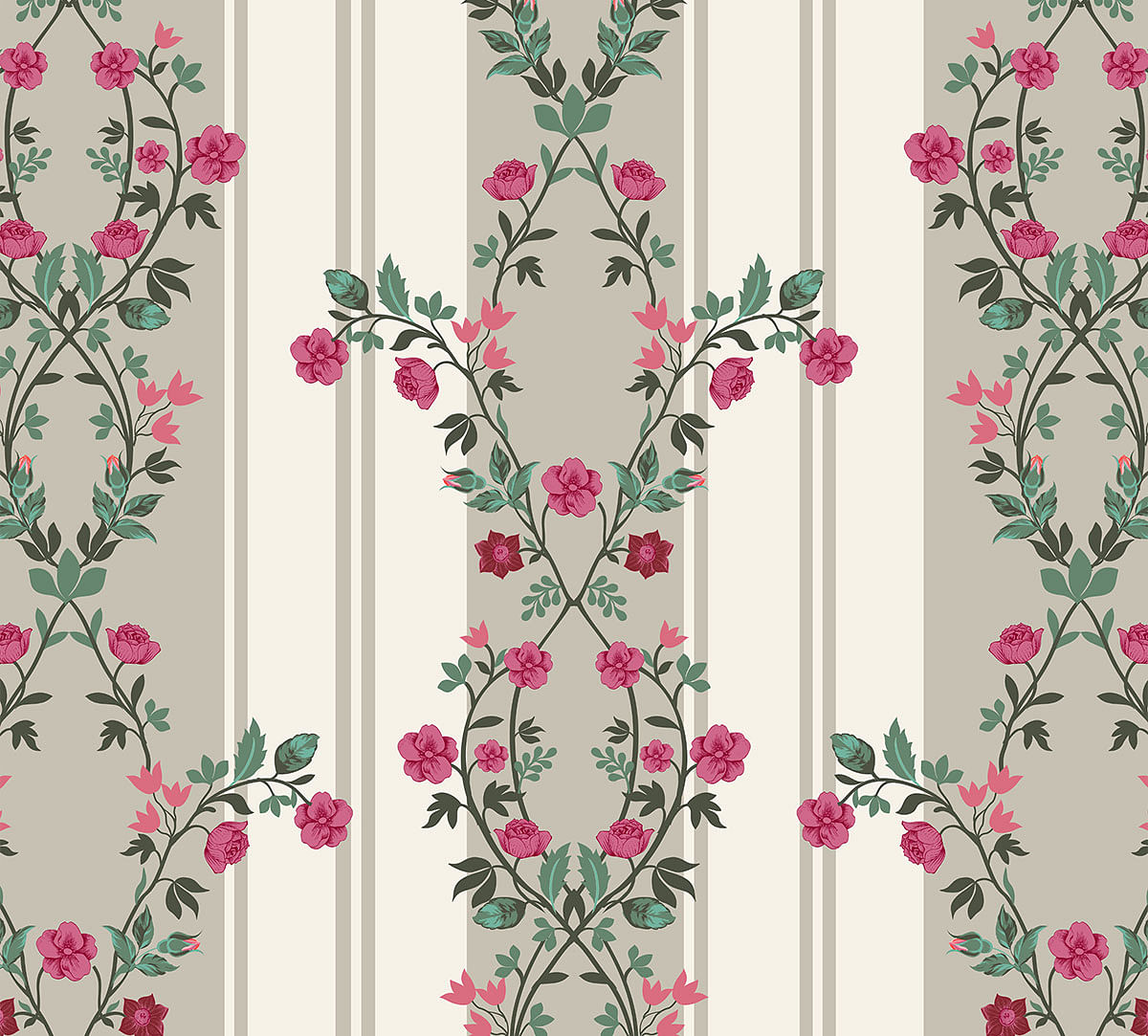 India Circus by Krsnaa Mehta Vertical Rose Twist Wallpaper