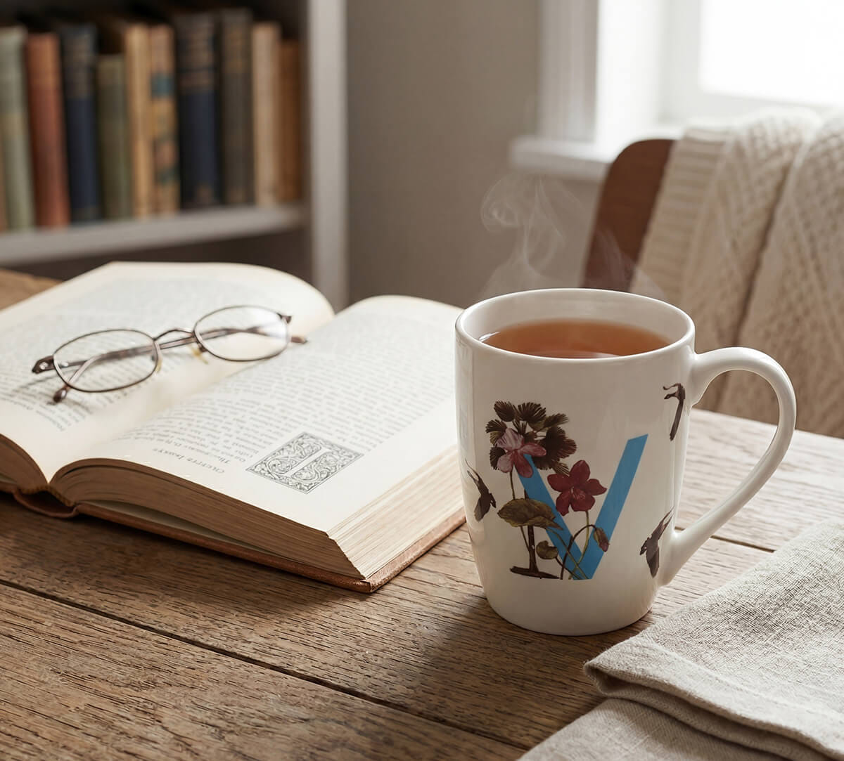 Vivacious Vinca Porcelain Coffee Mug