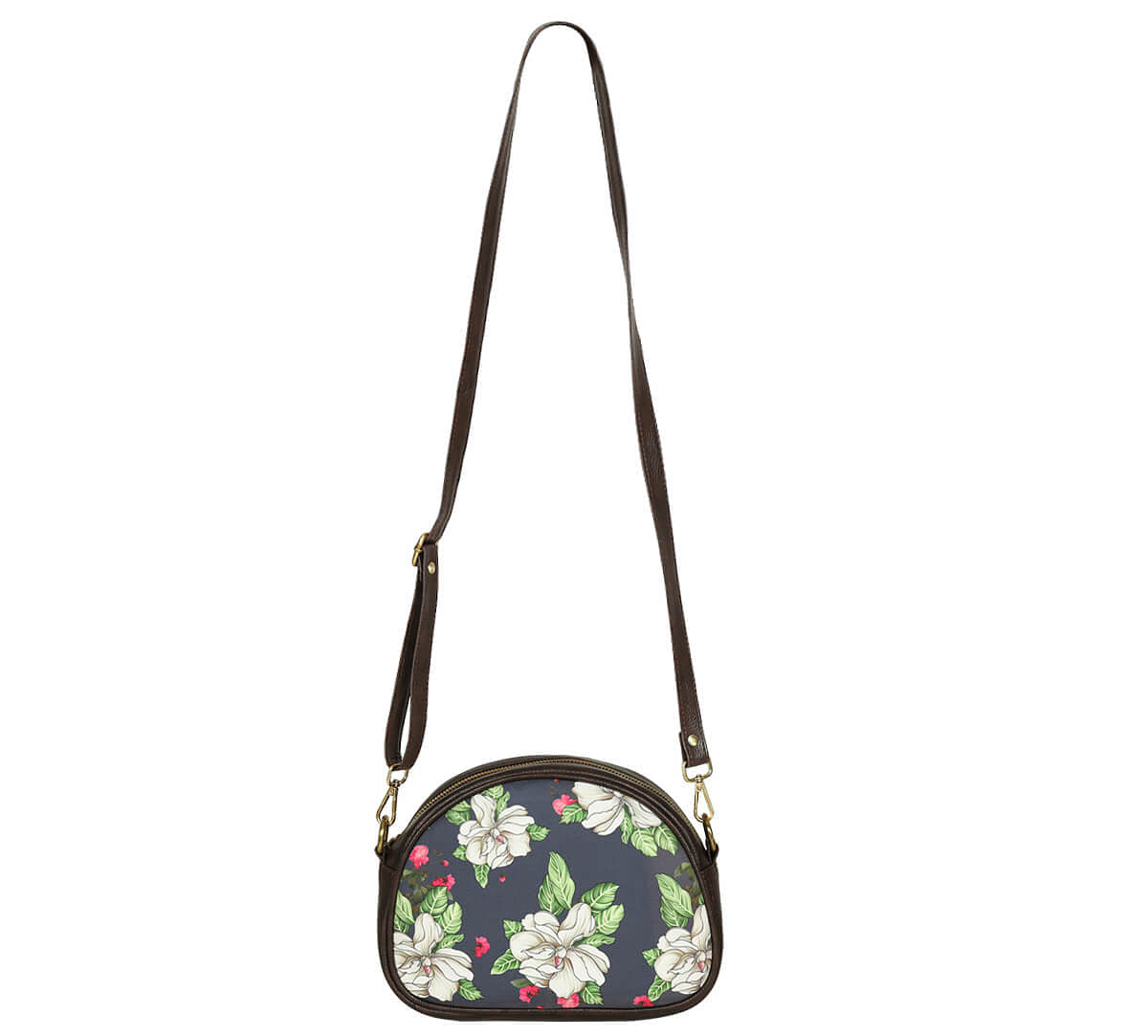 India Circus by Krsnaa Mehta White Rose Allure Crossbody Bag