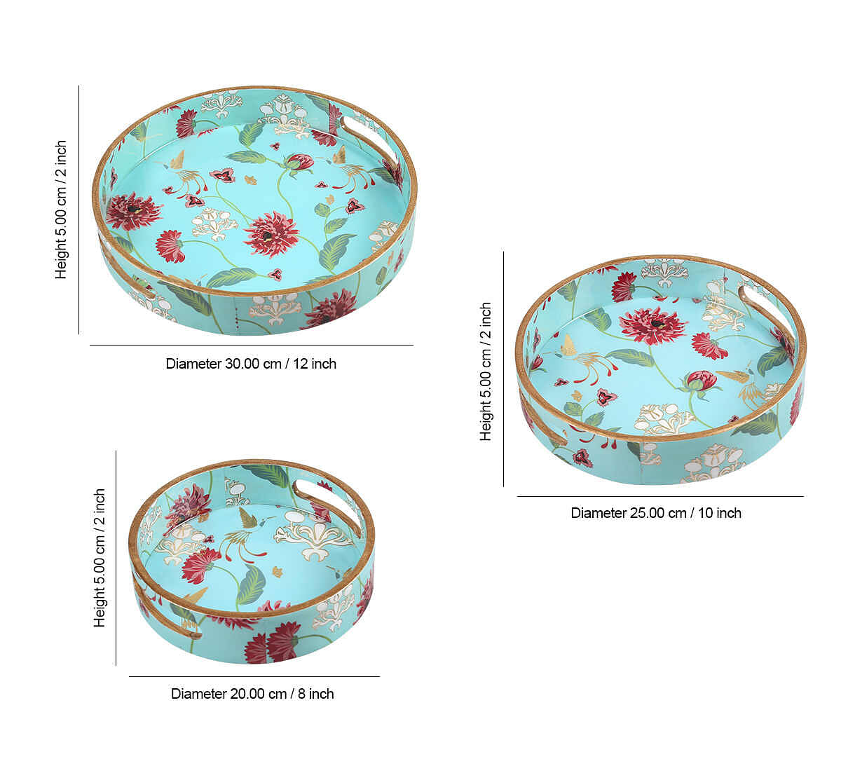 Zinnian Jazz MDF Small Tray