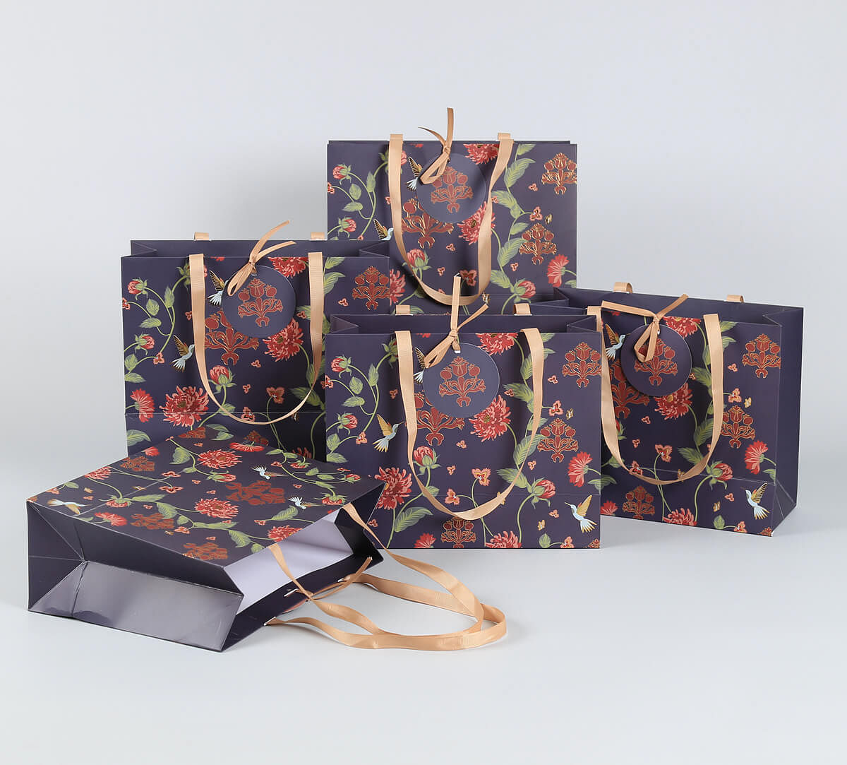 India Circus by Krsnaa Mehta Zinnian Jazz Small Gift Bag Set of 5