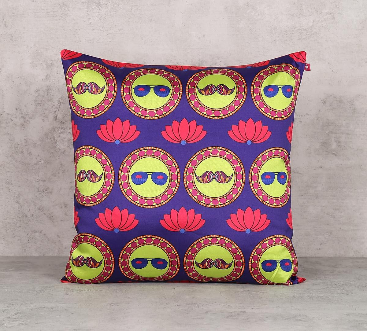 India Circus C'est La Vie Blend Taf Silk 16 x 16 Cushion Cover
