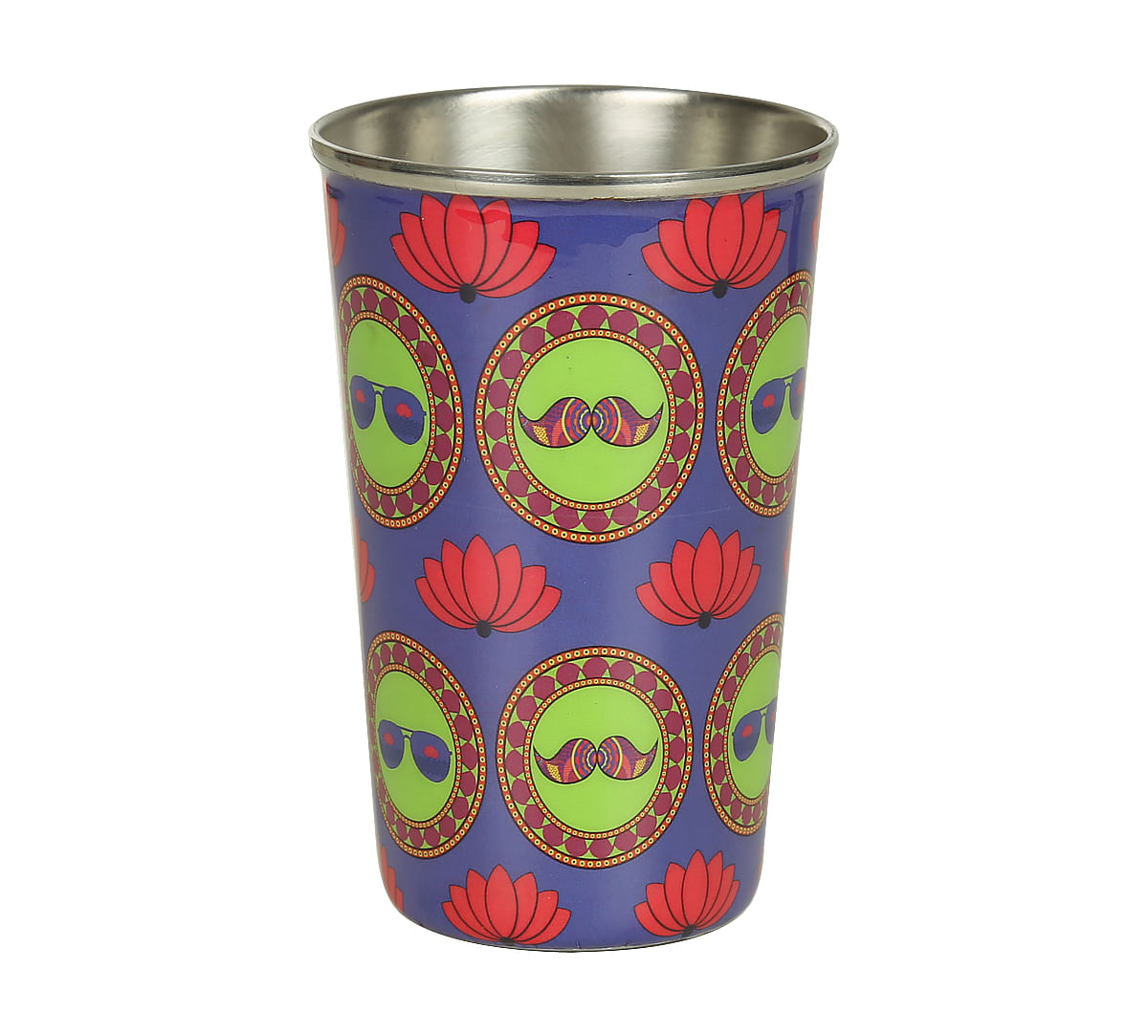 India Circus C'est La Vie Steel Tumbler (set of 2)