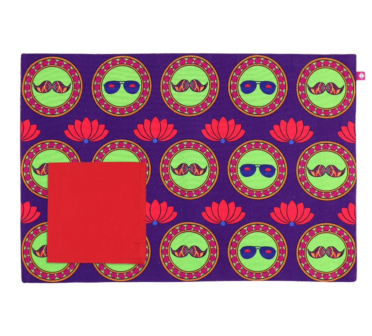 India Circus C'est La Vie Table Mat & Napkins Set of 6