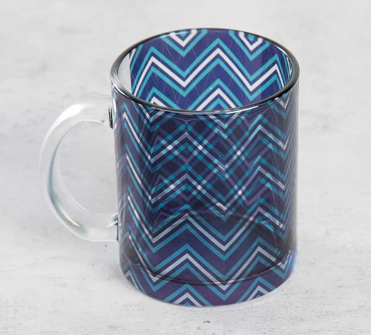 India Circus Chevron Alba Glass Coffee Mug