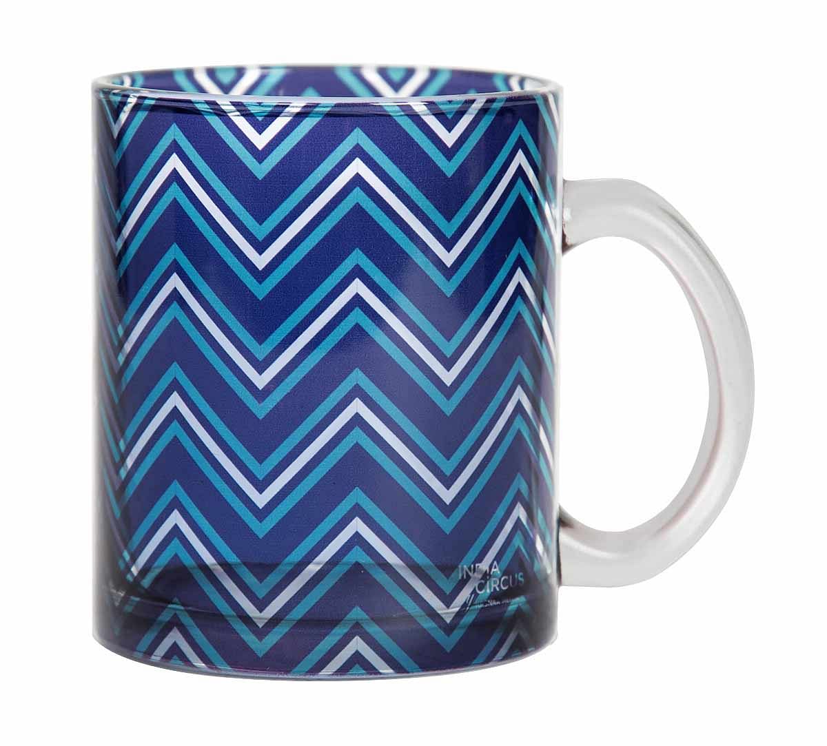 India Circus Chevron Alba Glass Coffee Mug