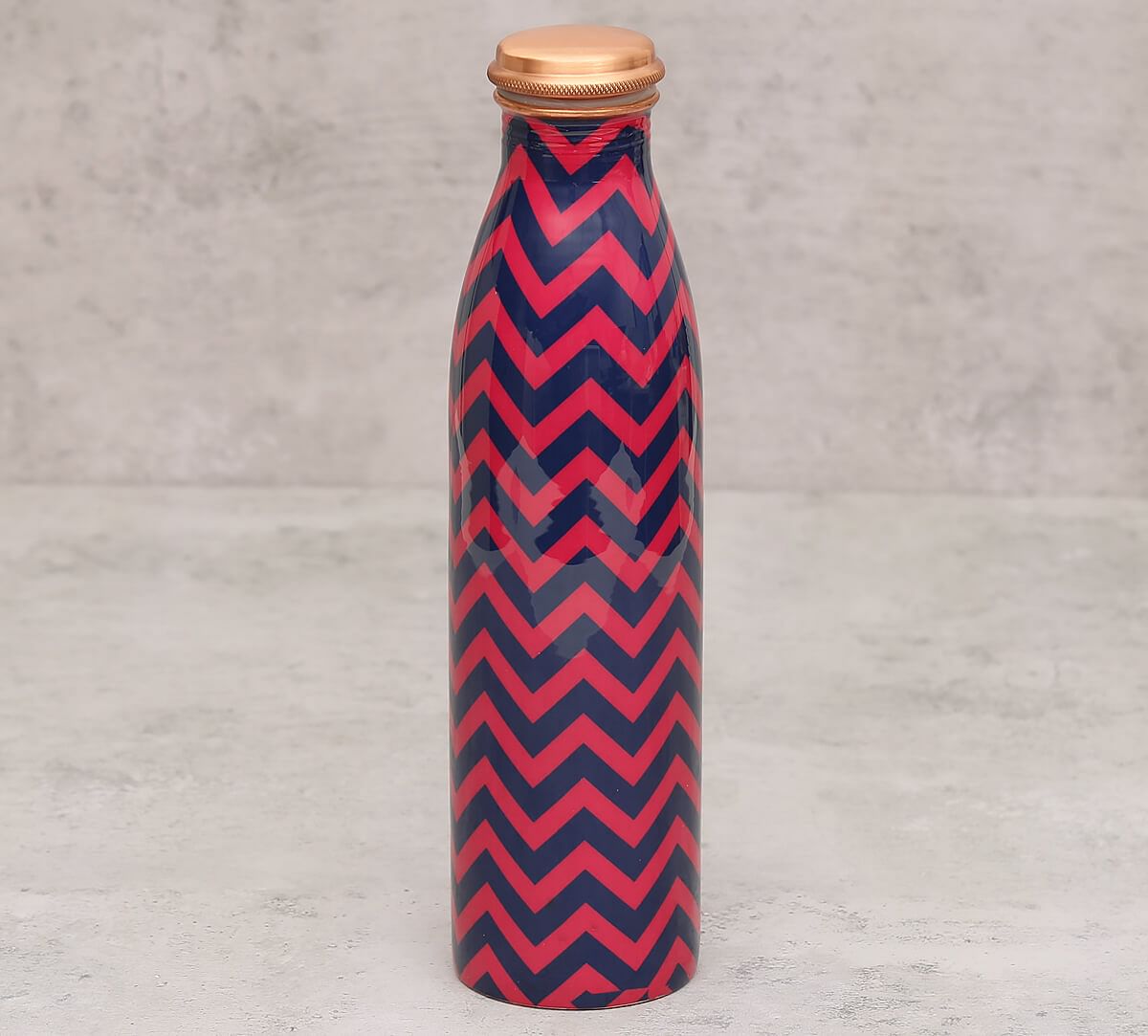 India Circus Chevron Melavo Copper Bottle