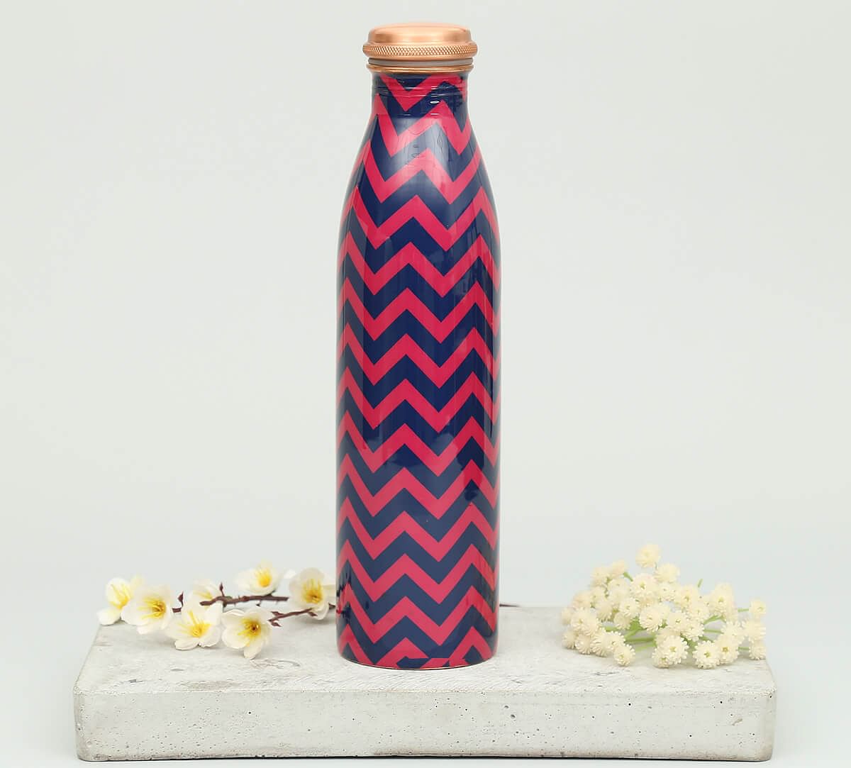 India Circus Chevron Melavo Copper Bottle