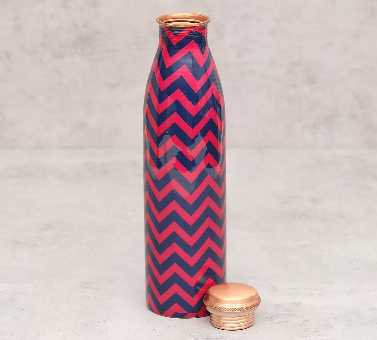 India Circus Chevron Melavo Copper Bottle