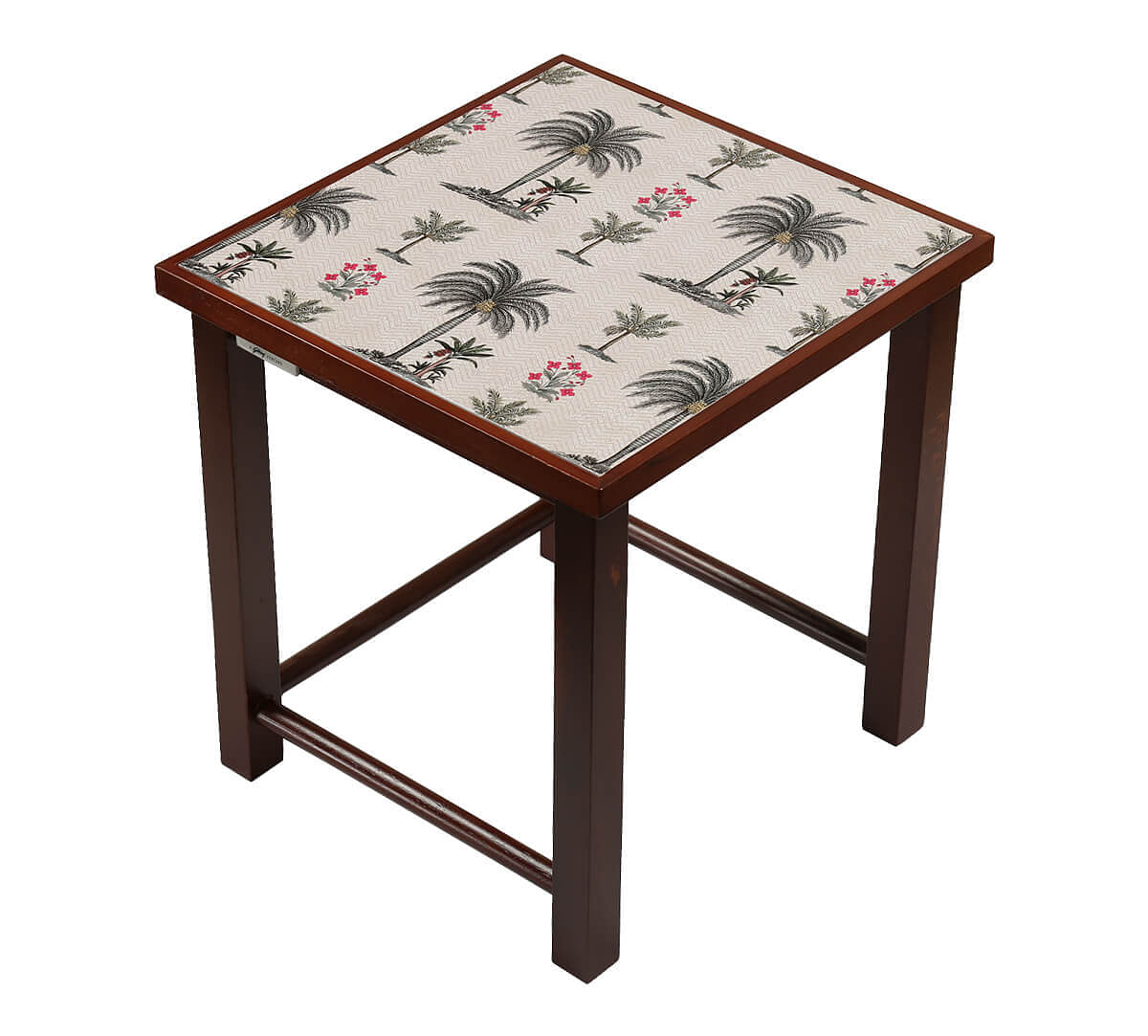 India Circus Chevron Palms Nested Table