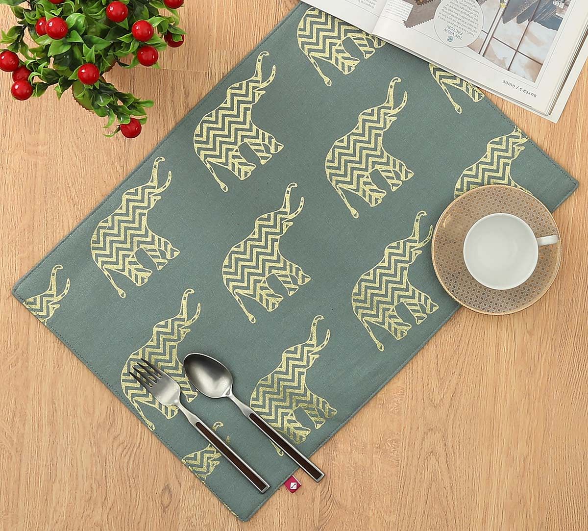 India Circus Chevron Tusker Table Mat