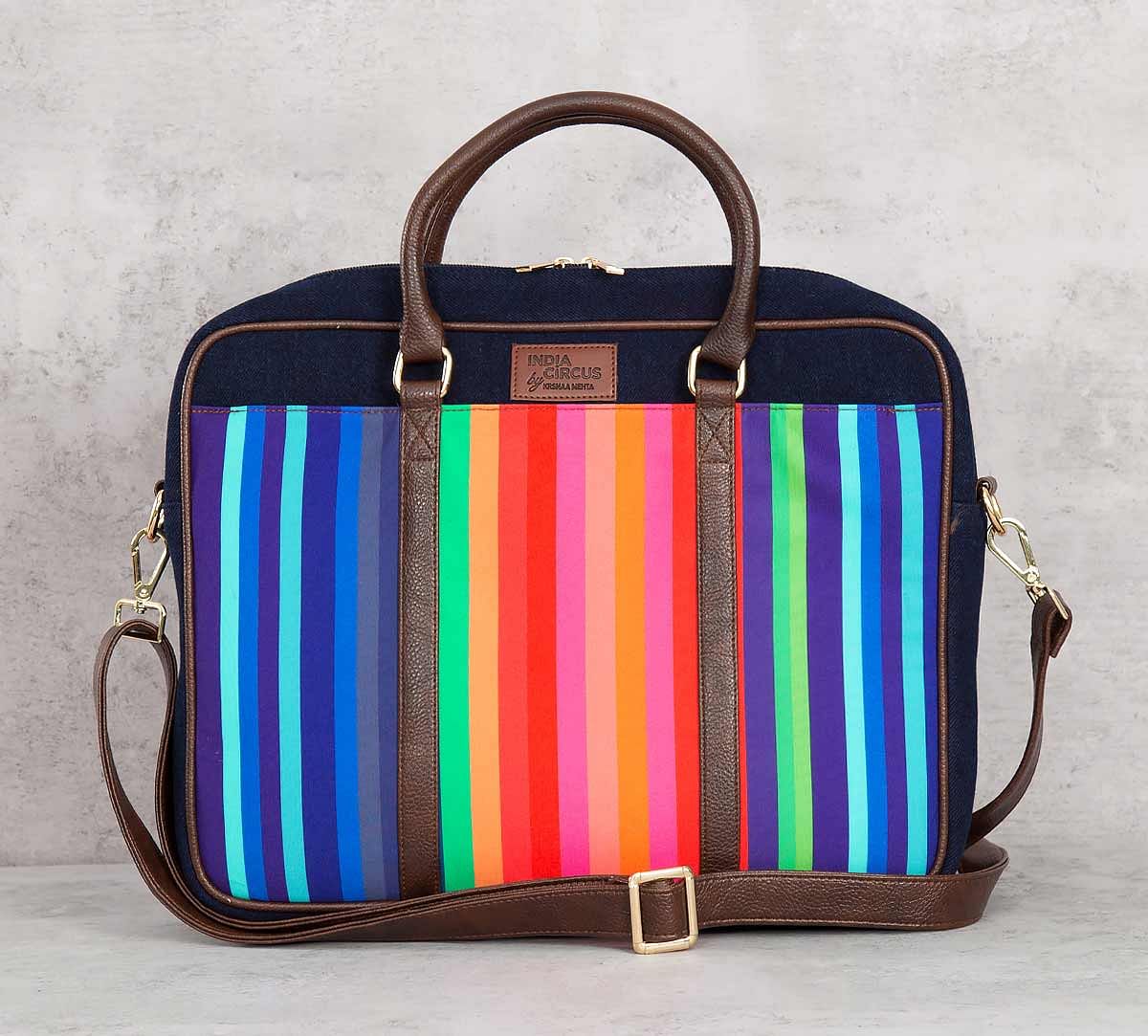 India Circus Colour Pop Scooter Denim Laptop Bag