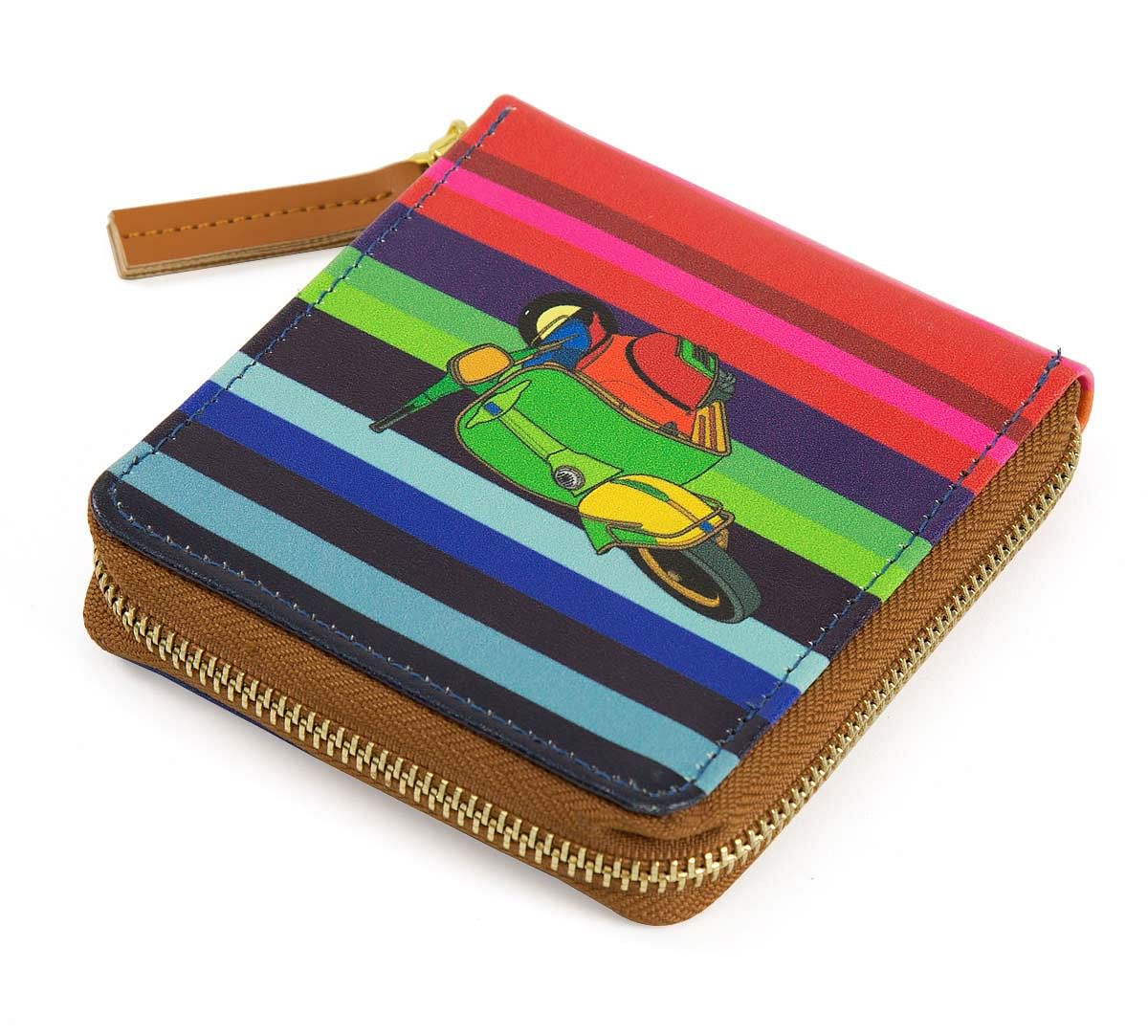 India Circus Colour Pop Scooter Zipper Wallet