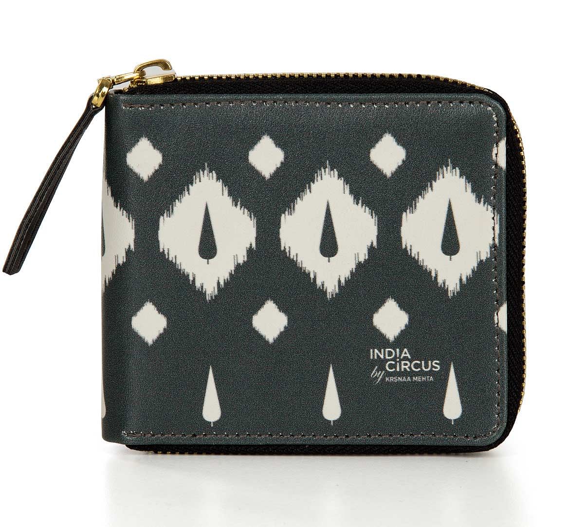 India Circus Conifer Symmetry Zipper Wallet