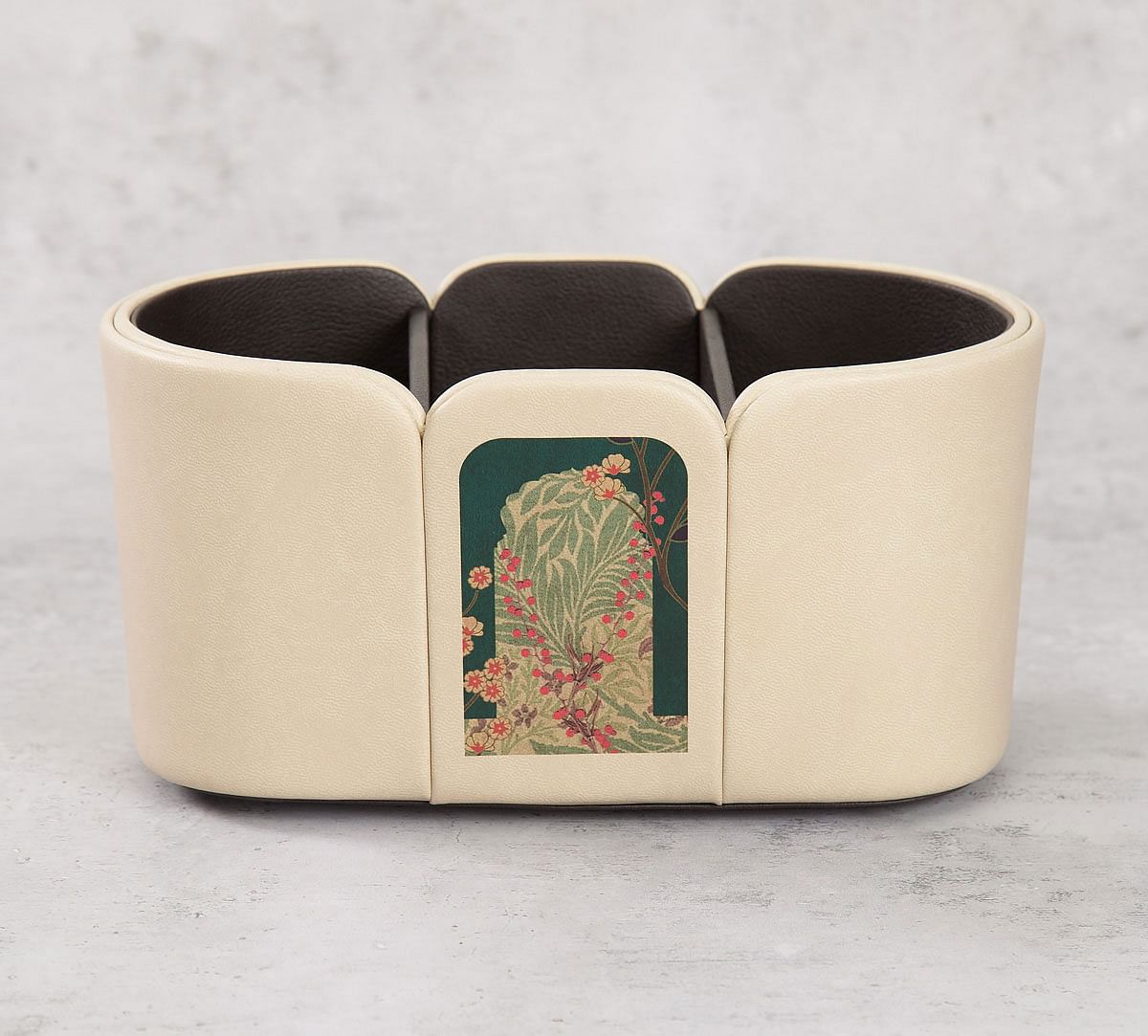 India Circus Cypress Vines Leather Desk Organiser