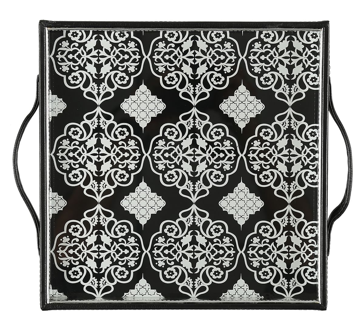 India Circus Damask Inception Leather Tray