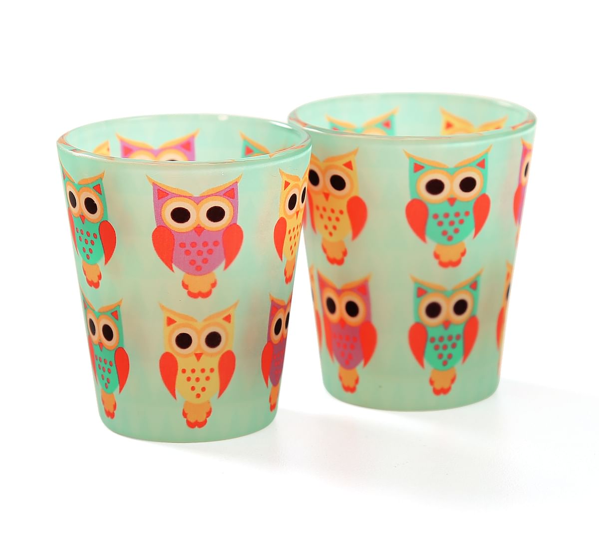 India Circus Disco Hedwig Frosted Shot Glasses (Set of 2)