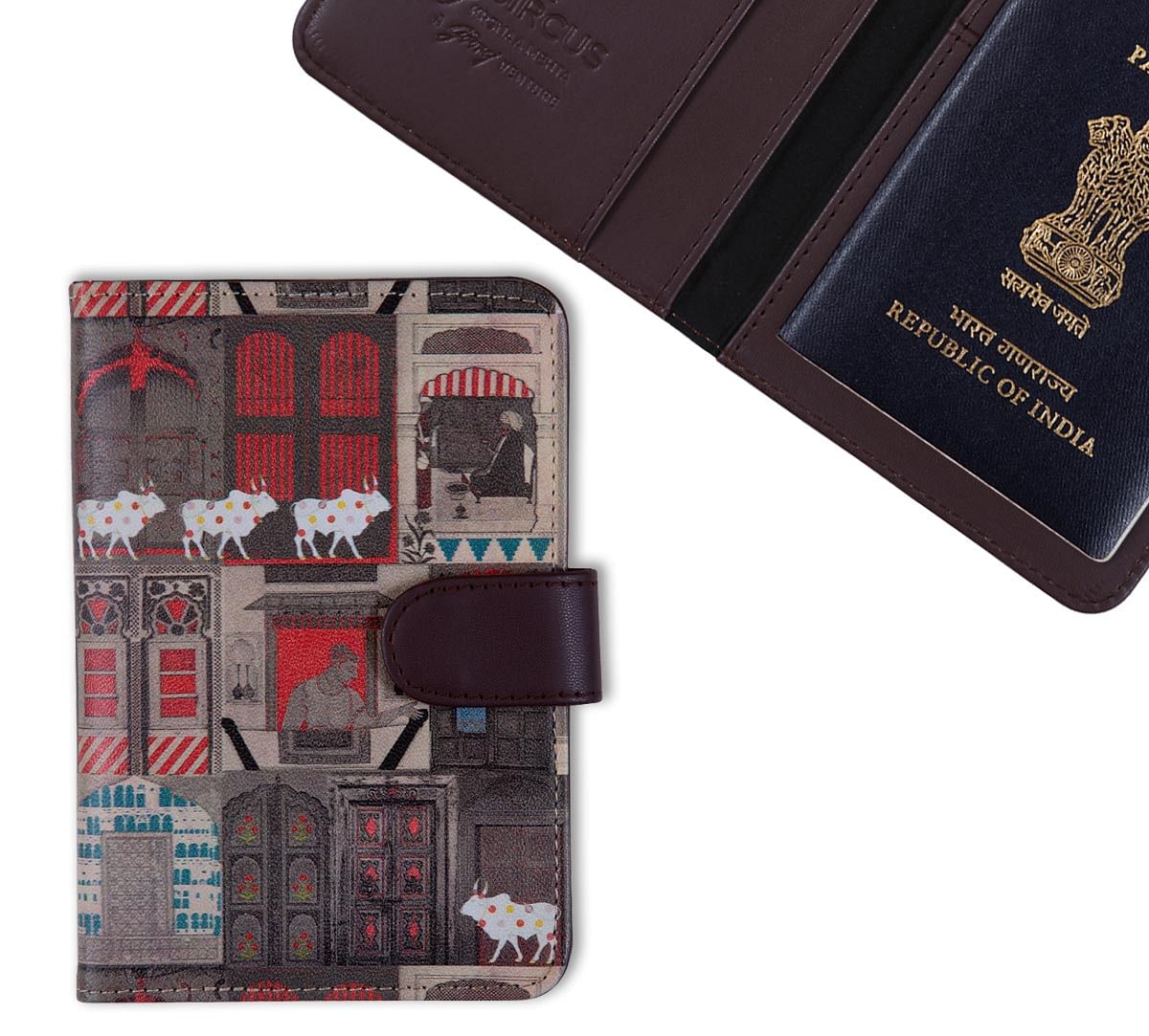 India Circus Doors of Mystical Wonder Passport Cover