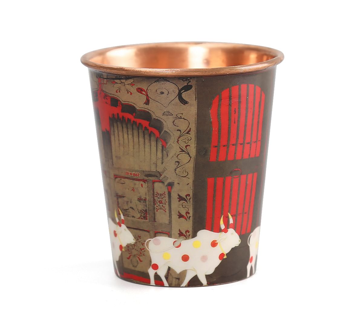 India Circus Doors of Mystical Wonder Small Copper Tumbler