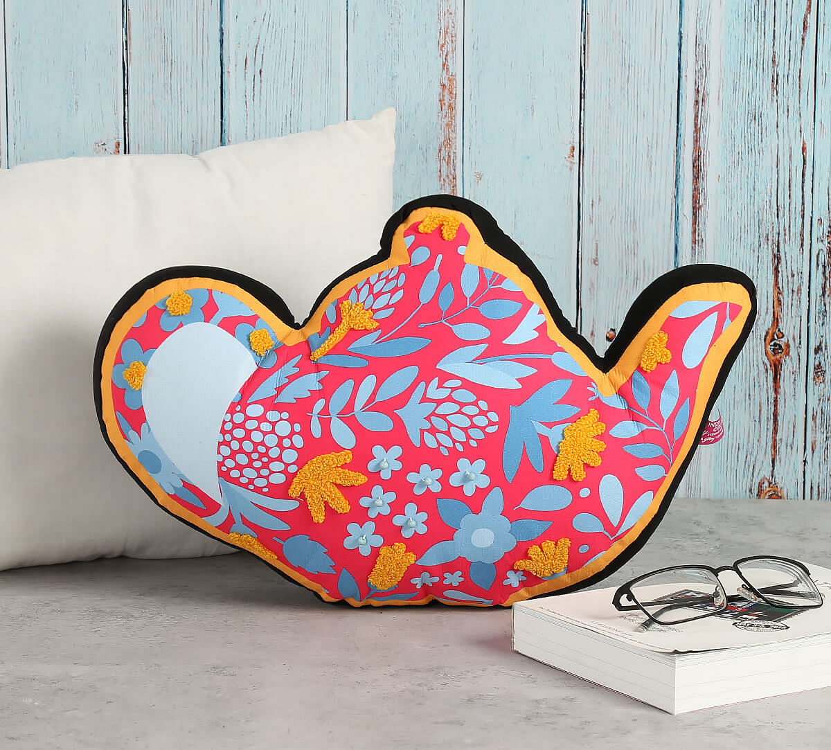 India Circus Fall Foliage Shaped Cushion