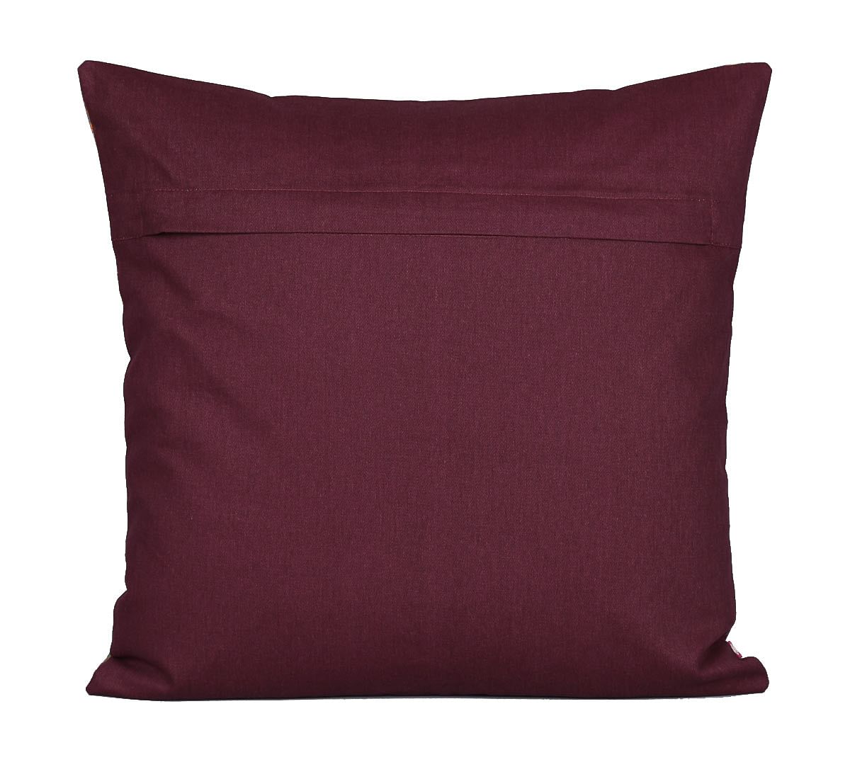 India Circus Fauna Darbar Canvas Cushion Cover