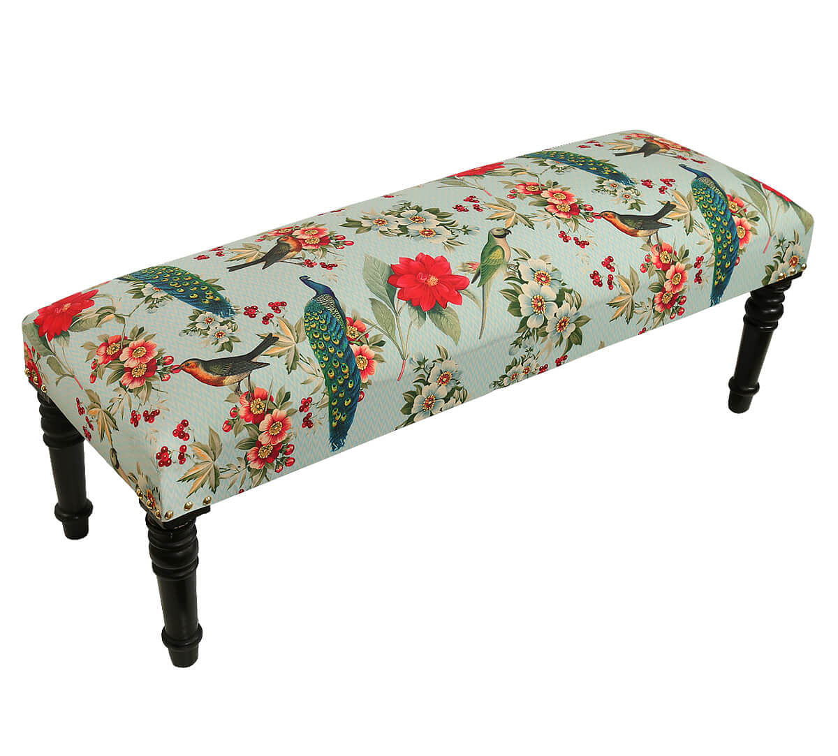 India Circus Feathered Garden Wooden Bench