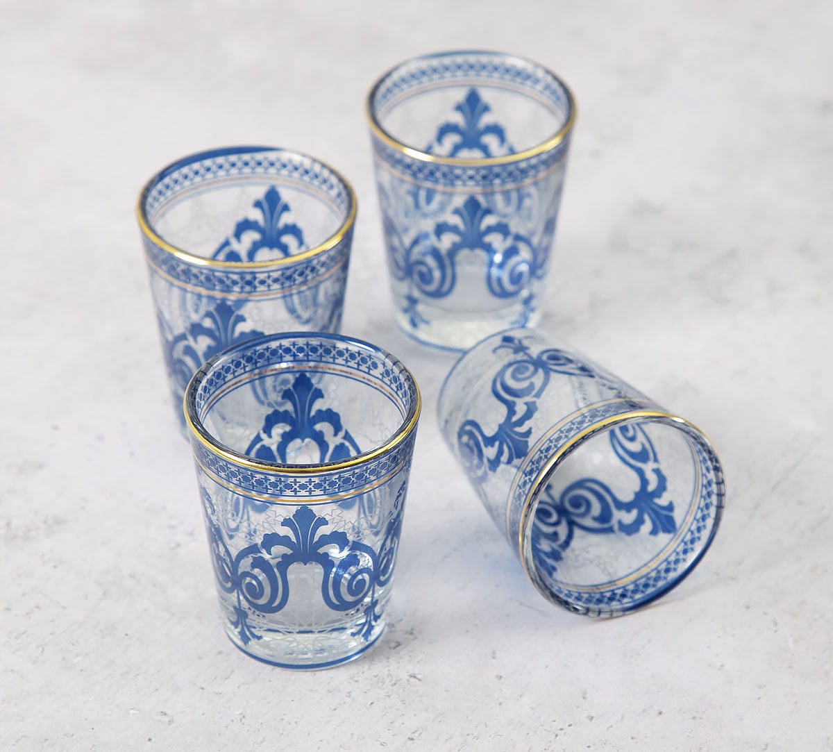 India Circus Flight of Birds Shot Glass (Set of 4)