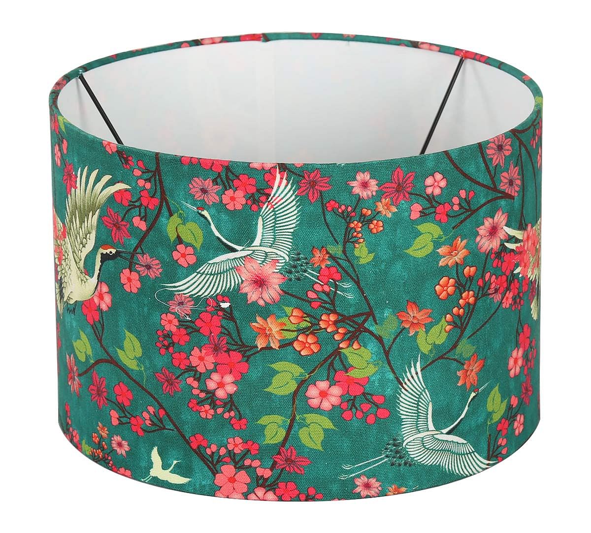 India Circus Flight of Cranes Cylindrical Lamp Shade